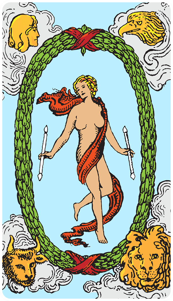 The World tarot card illustration