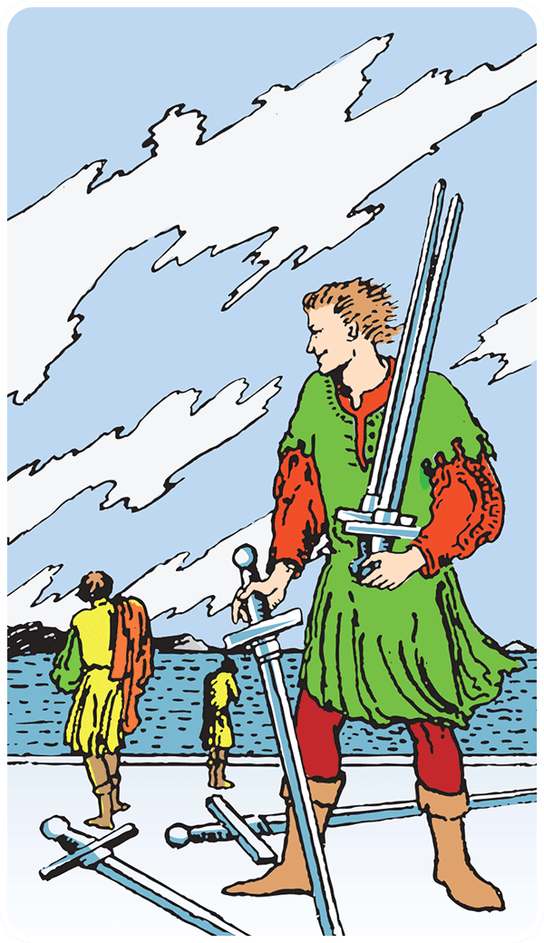 Five of Swords tarot card illustration